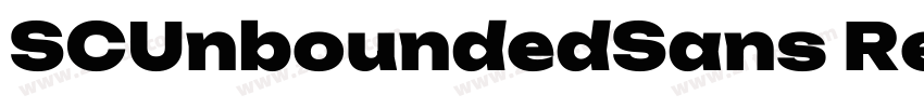 SCUnboundedSans Regu字体转换